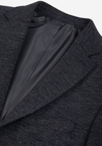 Contemporary Fit Bluish Grey Heavy Brushed Blazer