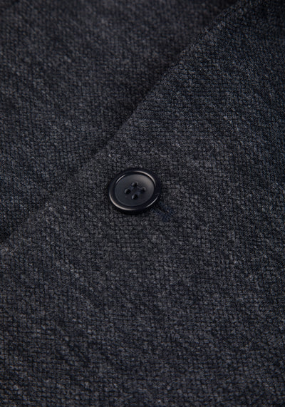 Contemporary Fit Bluish Grey Heavy Brushed Blazer