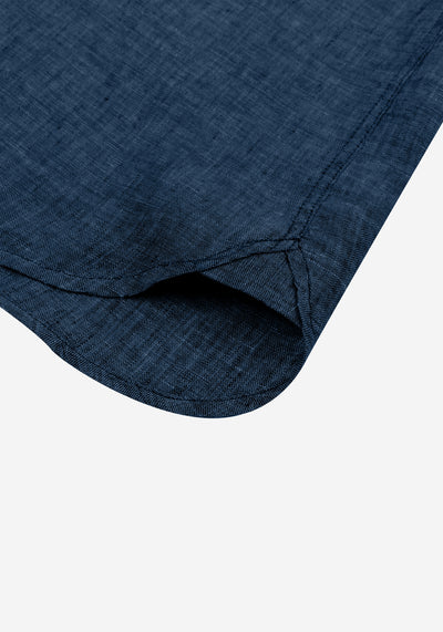 Ink Blue Belgian Linen Shirt