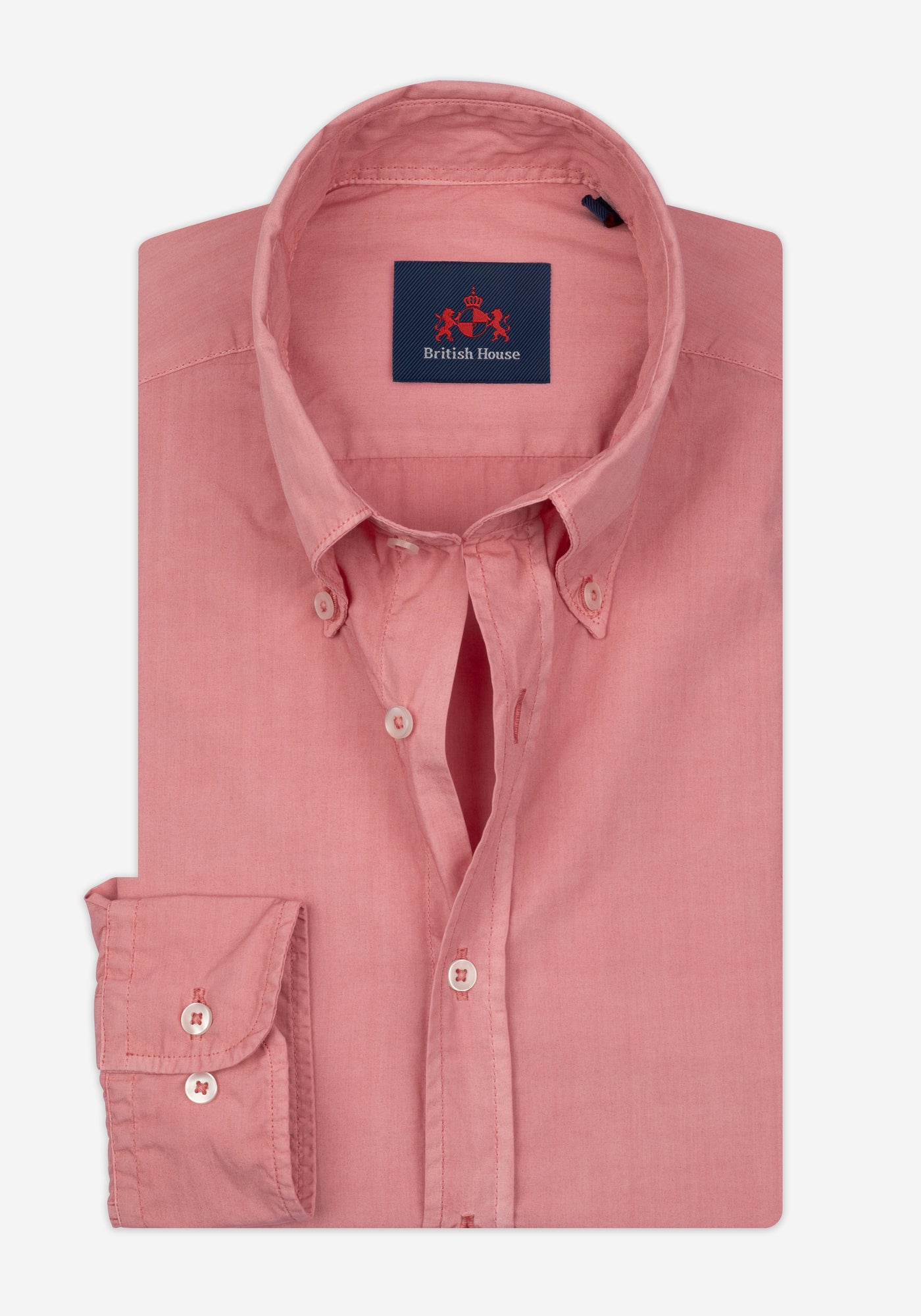 Garnet Rose Piece-Dyed Shirt