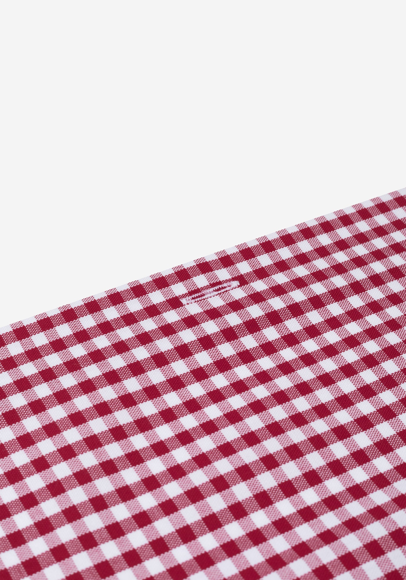 Deep Red Checked Oxford Shirt