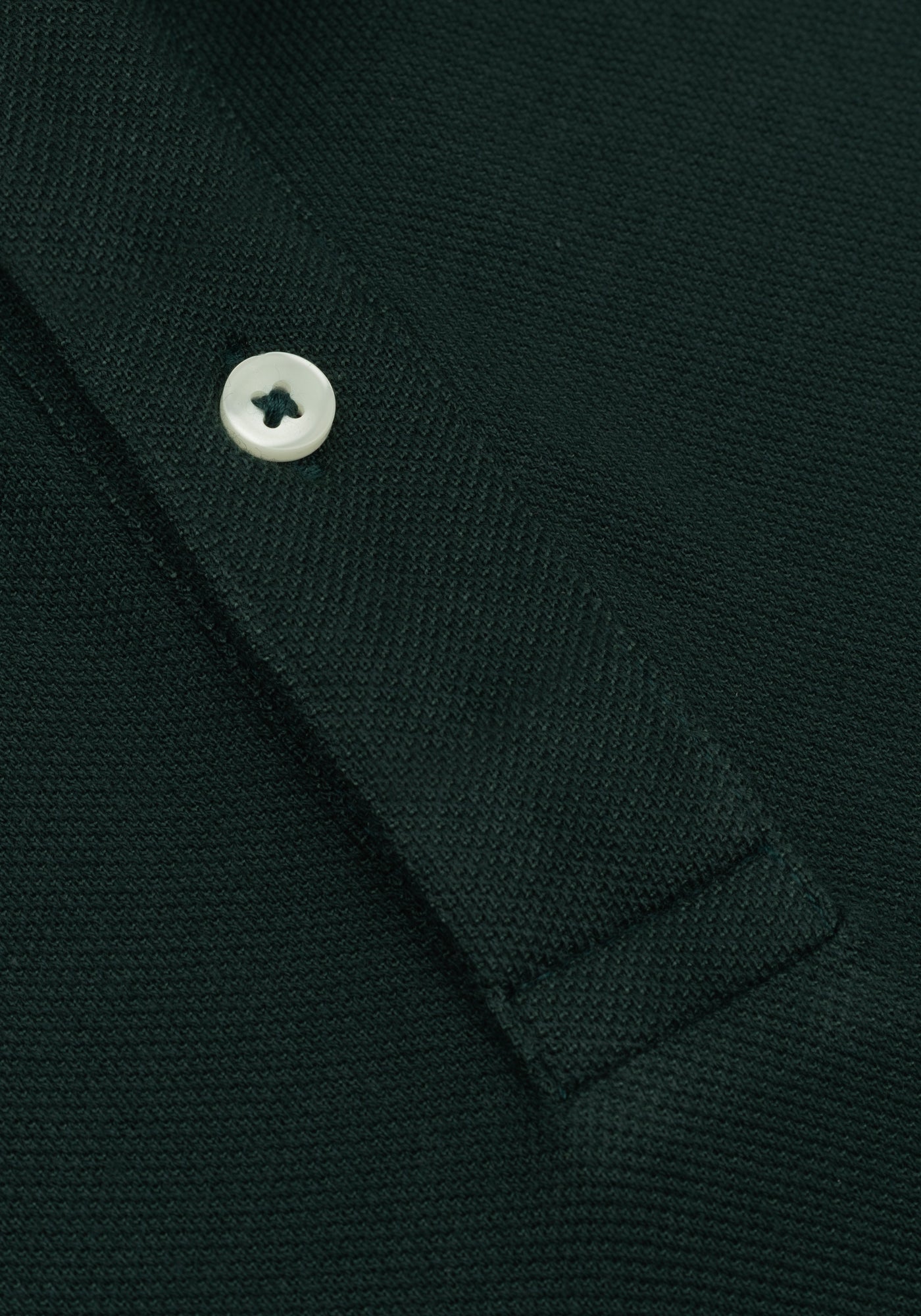 Forest Green Cotton Polo Shirt