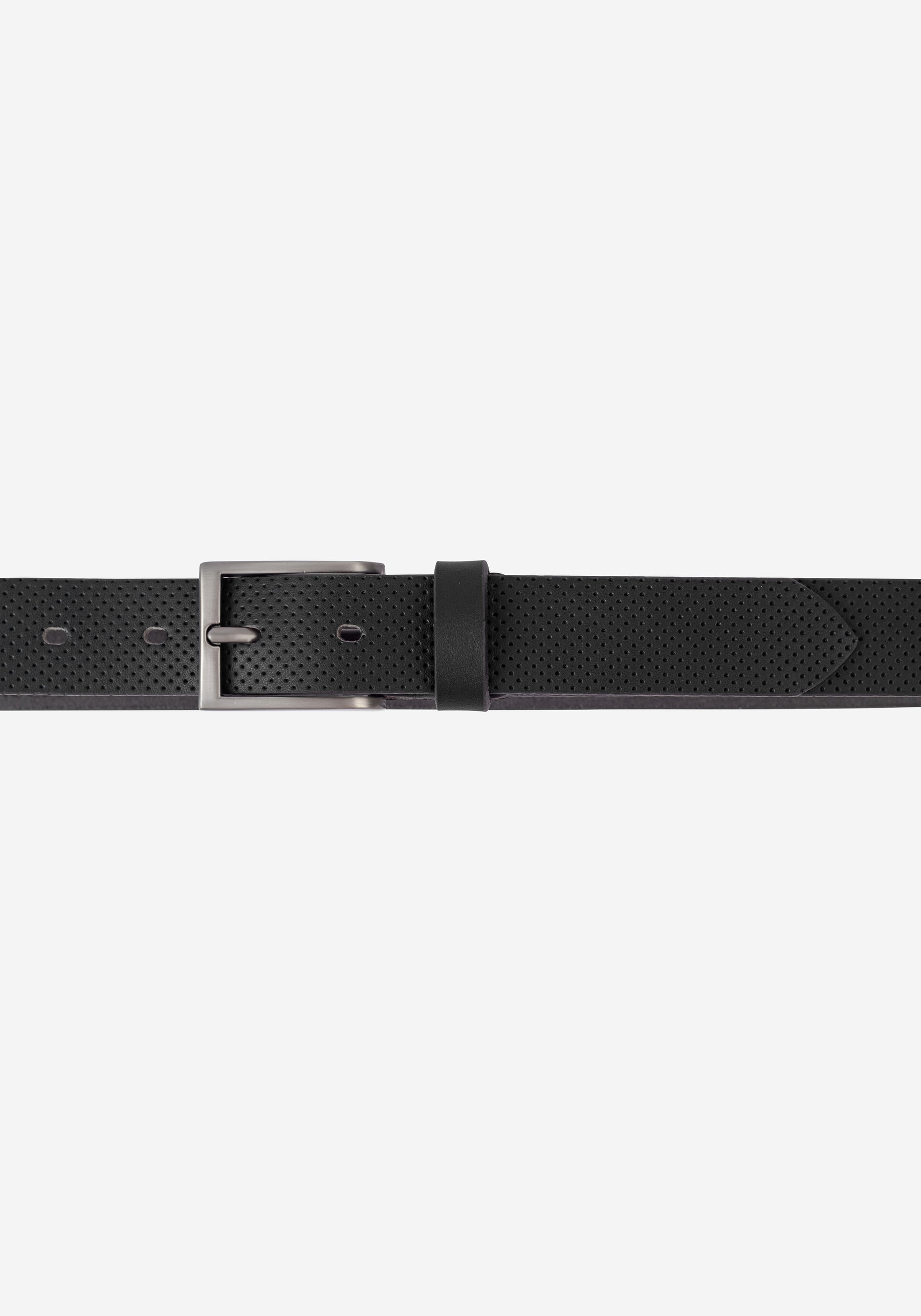 Dim Black Dotted Leather Belt