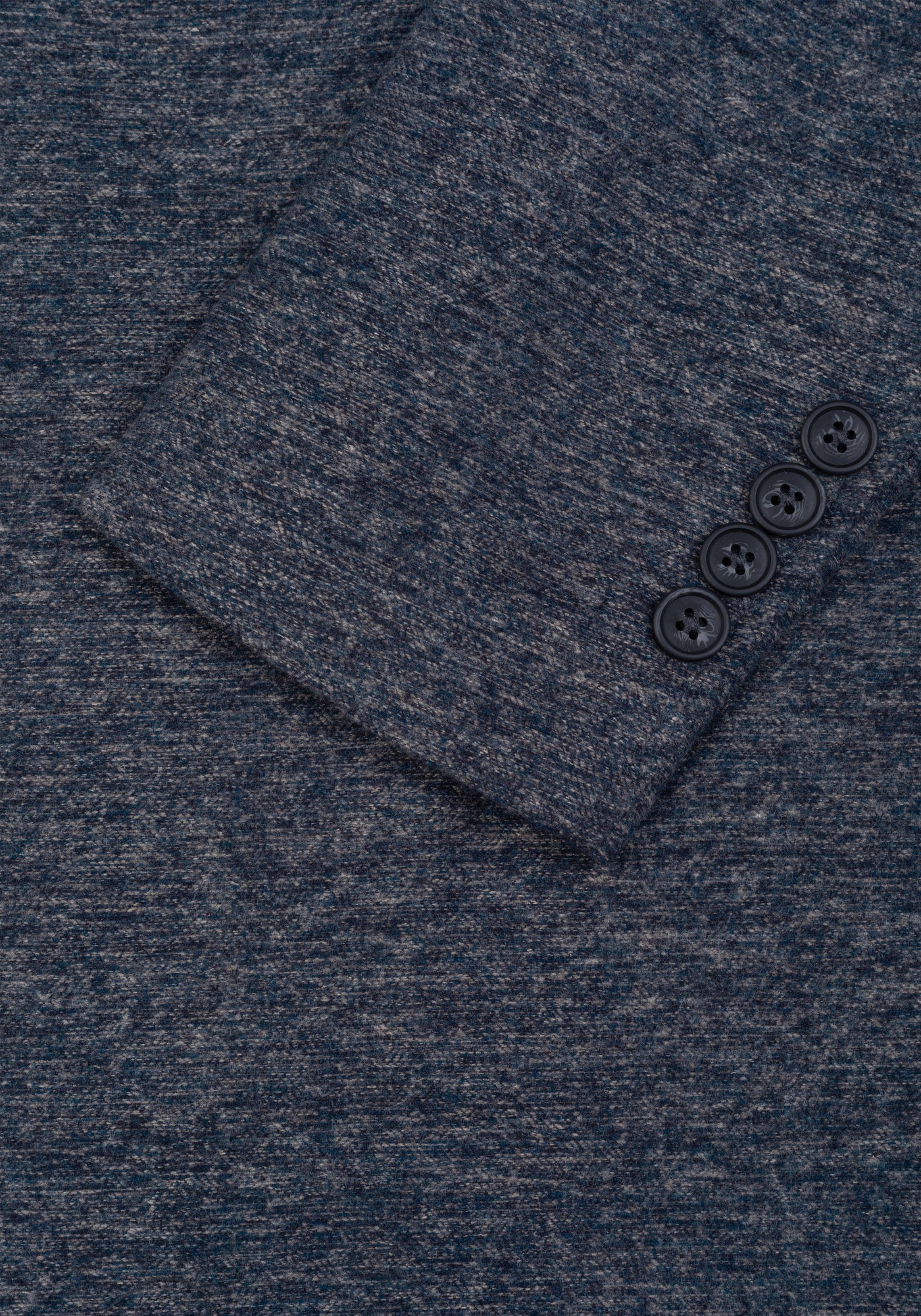 Dim Navy Double-Breasted Poly Coat