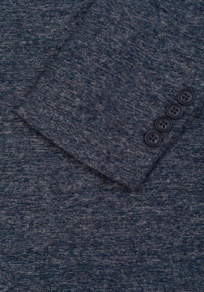 Dim Navy Double-Breasted Poly Coat