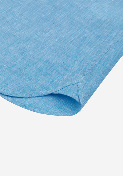 Coastal Blue Belgian Linen Shirt