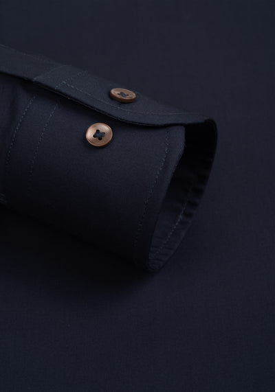 Pure Navy Poplin Shirt