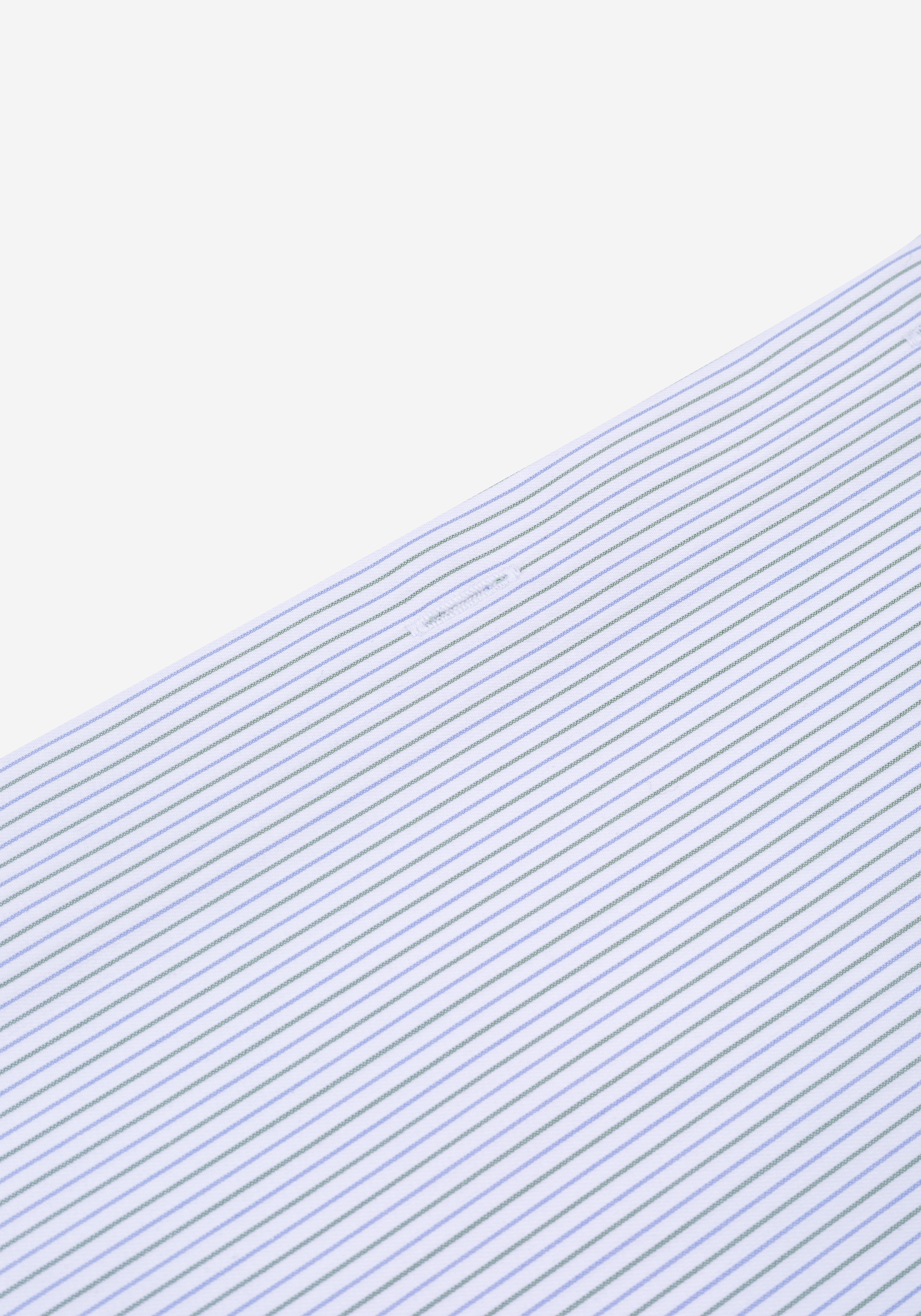 White Parti-Colored Stripe Twill Shirt