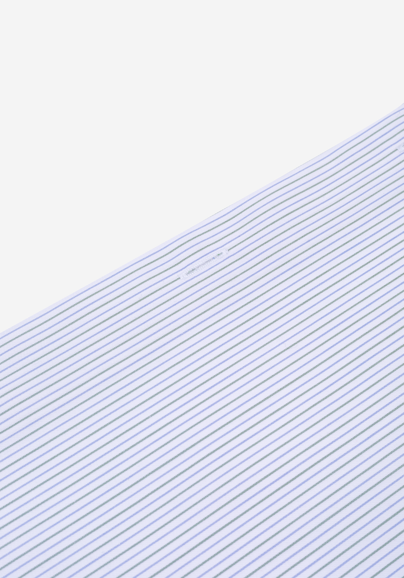 White Parti-Colored Stripe Twill Shirt