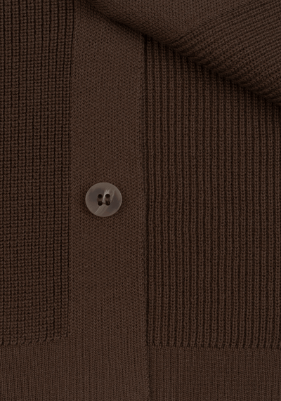 Espresso Brown Heavy Knitted Cardigan