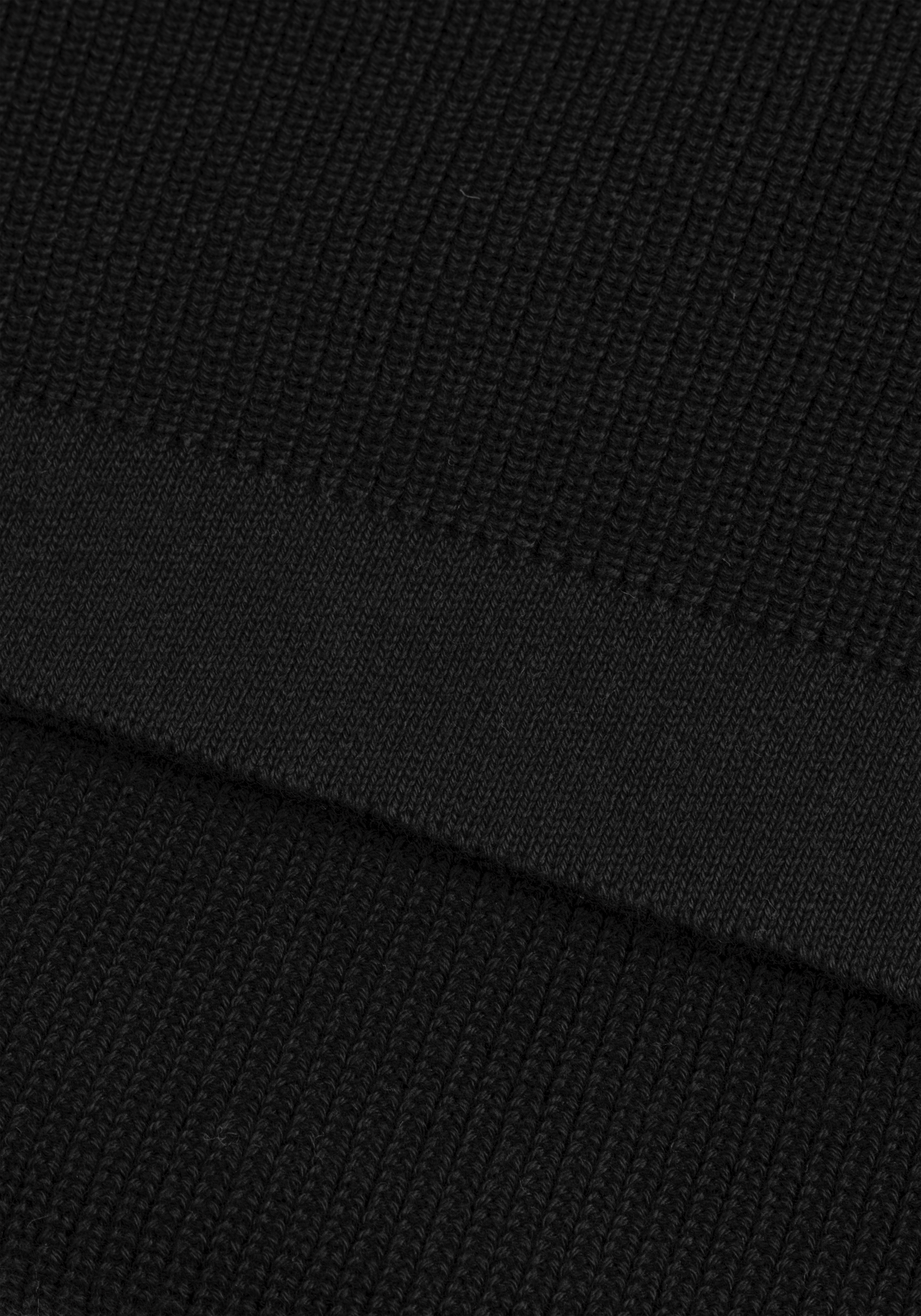Pitch Black Heavy Knitted Cardigan