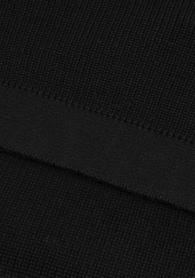 Pitch Black Heavy Knitted Cardigan