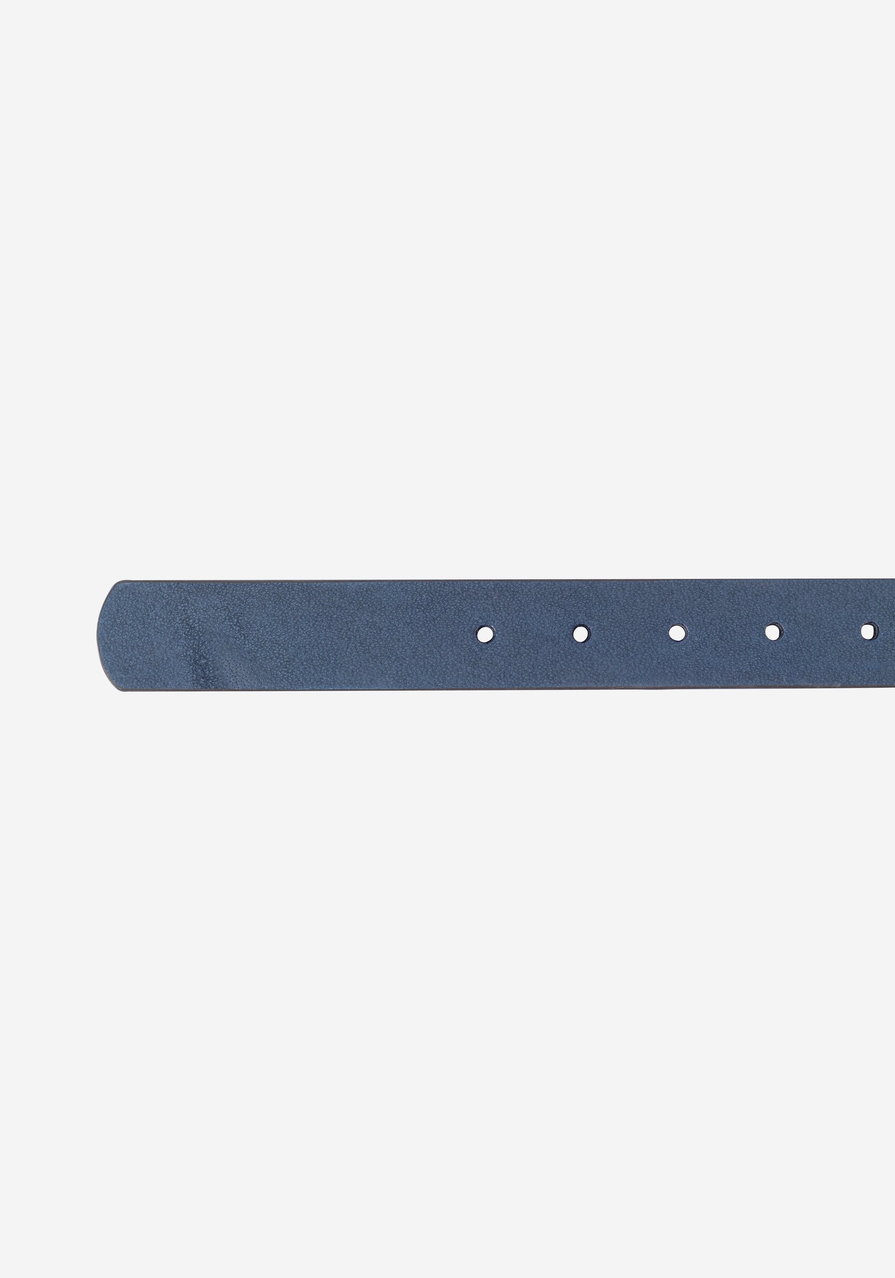 Slate Blue Leather Belt