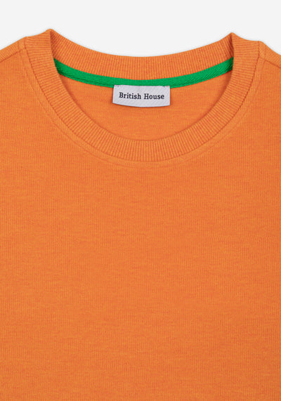 Ginger Orange Cotton Sweatshirt