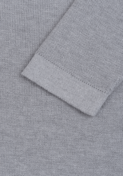 Mist Grey Heavy Knitted Cardigan