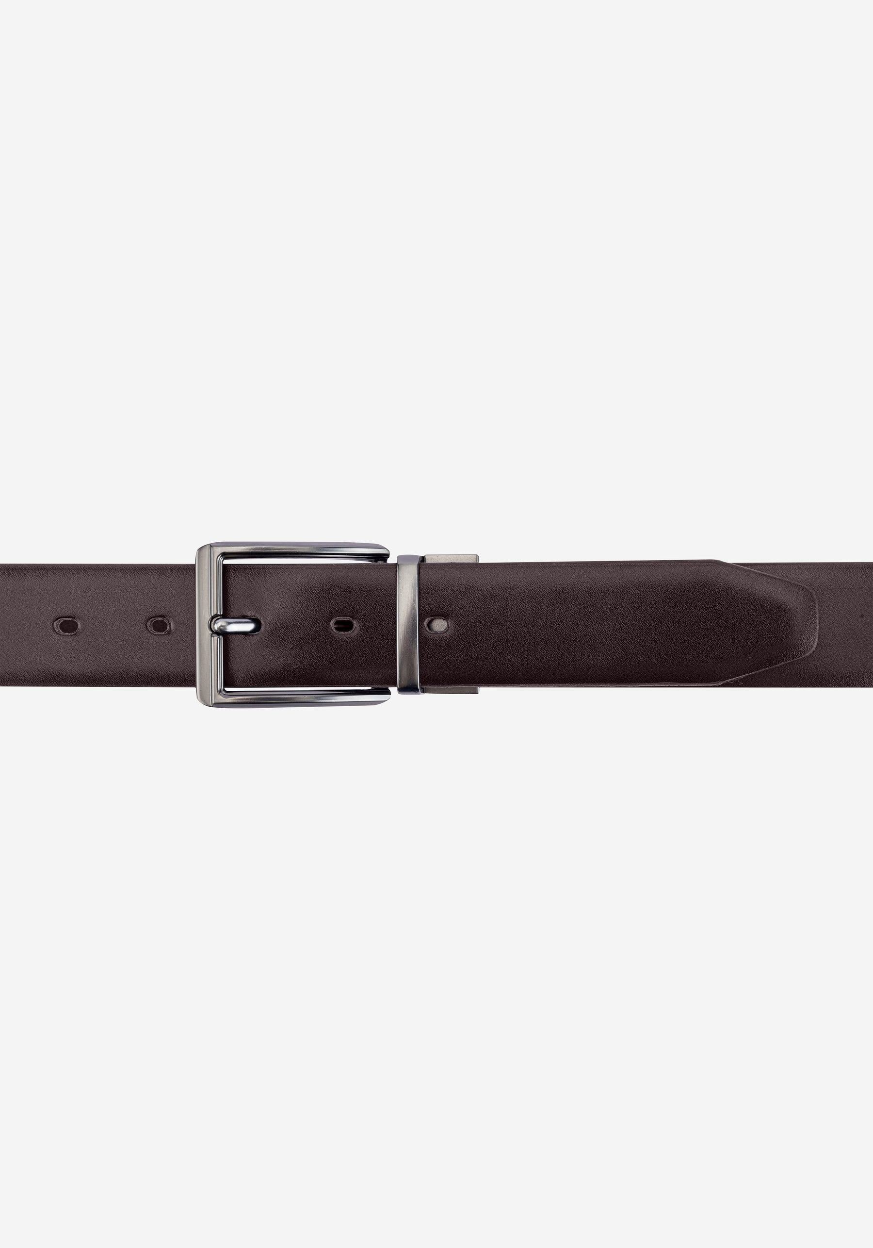 Burnt Brown Double-Face Spanish Genuine Leather Belt
