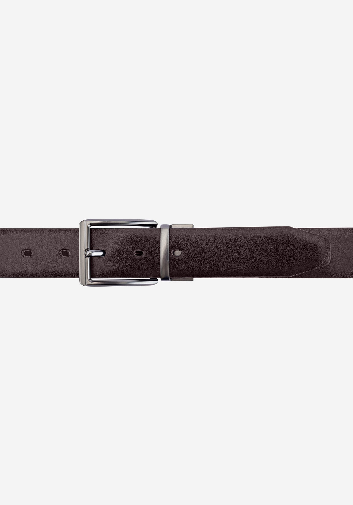 Burnt Brown Double-Face Spanish Genuine Leather Belt