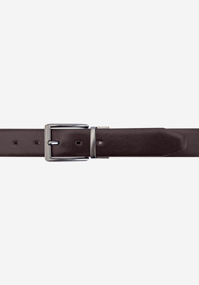 Burnt Brown Double-Face Spanish Genuine Leather Belt