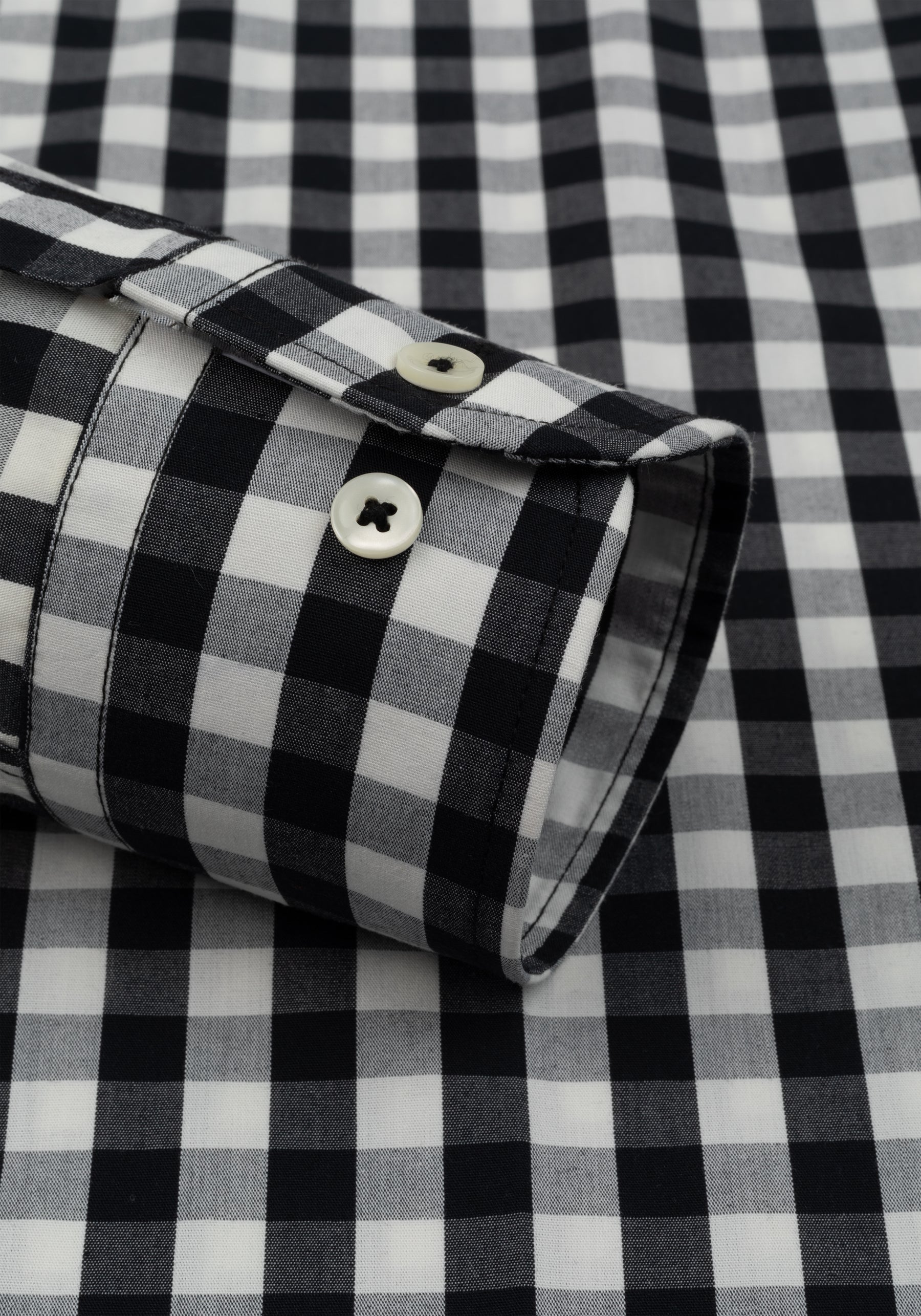 Lunar Black Checked Oxford Shirt
