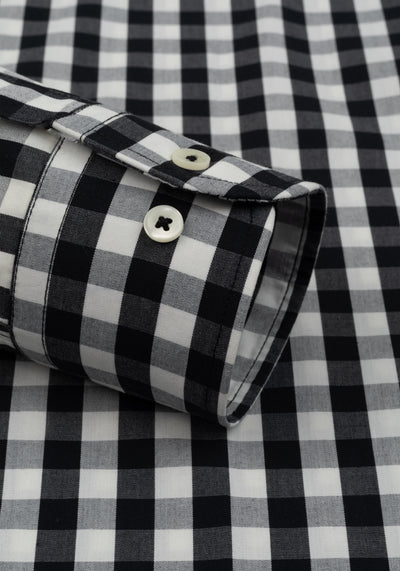 Lunar Black Checked Oxford Shirt