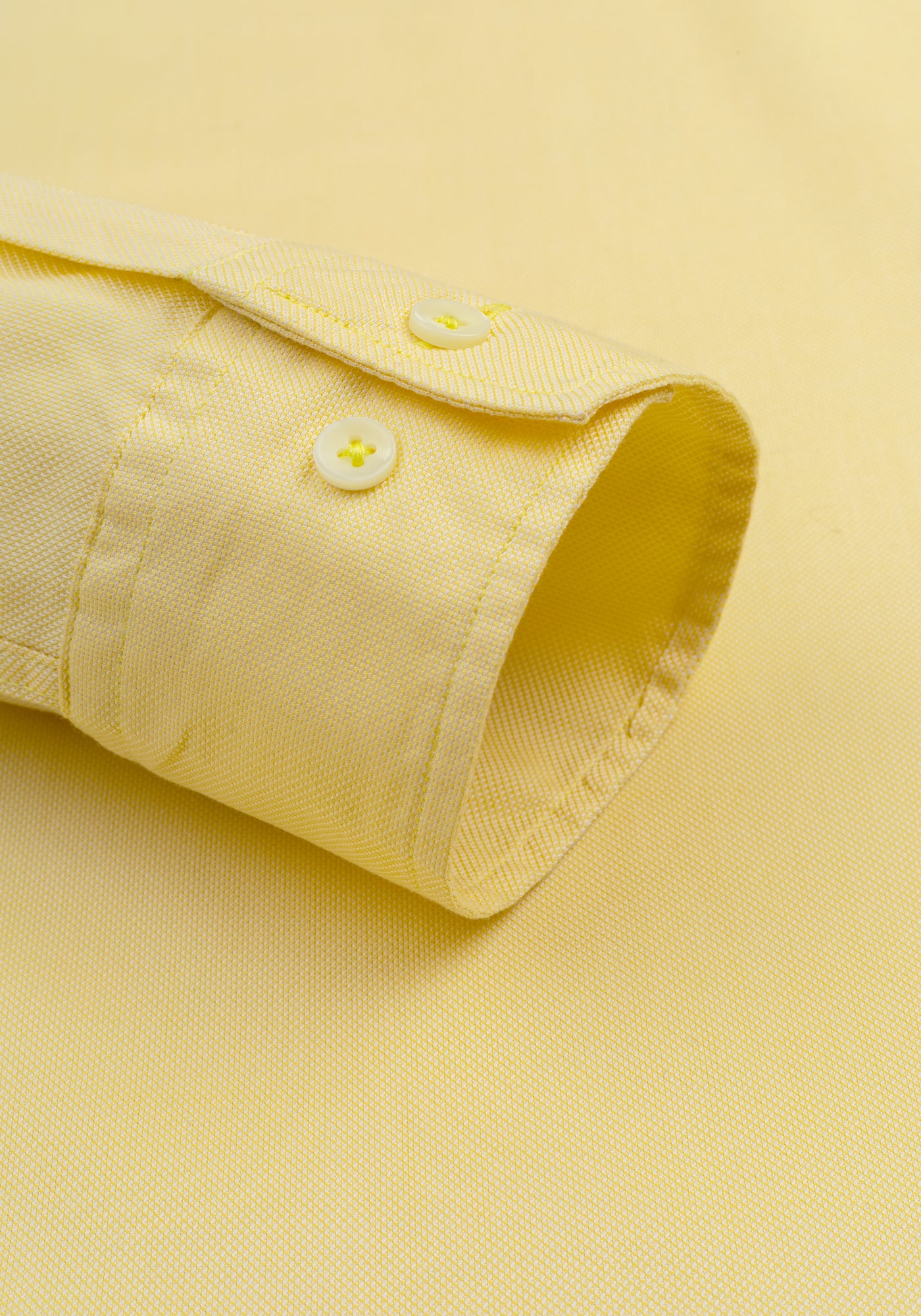 Pastel Yellow Washed Oxford Shirt