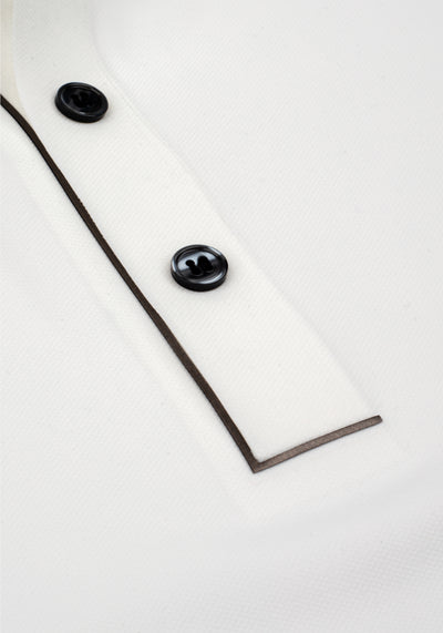 Pearl White Aero-Hybrid Polo Shirt