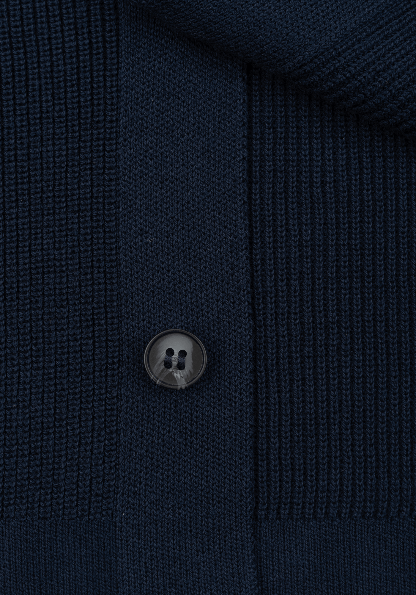 Solid Navy Heavy Knitted Cardigan