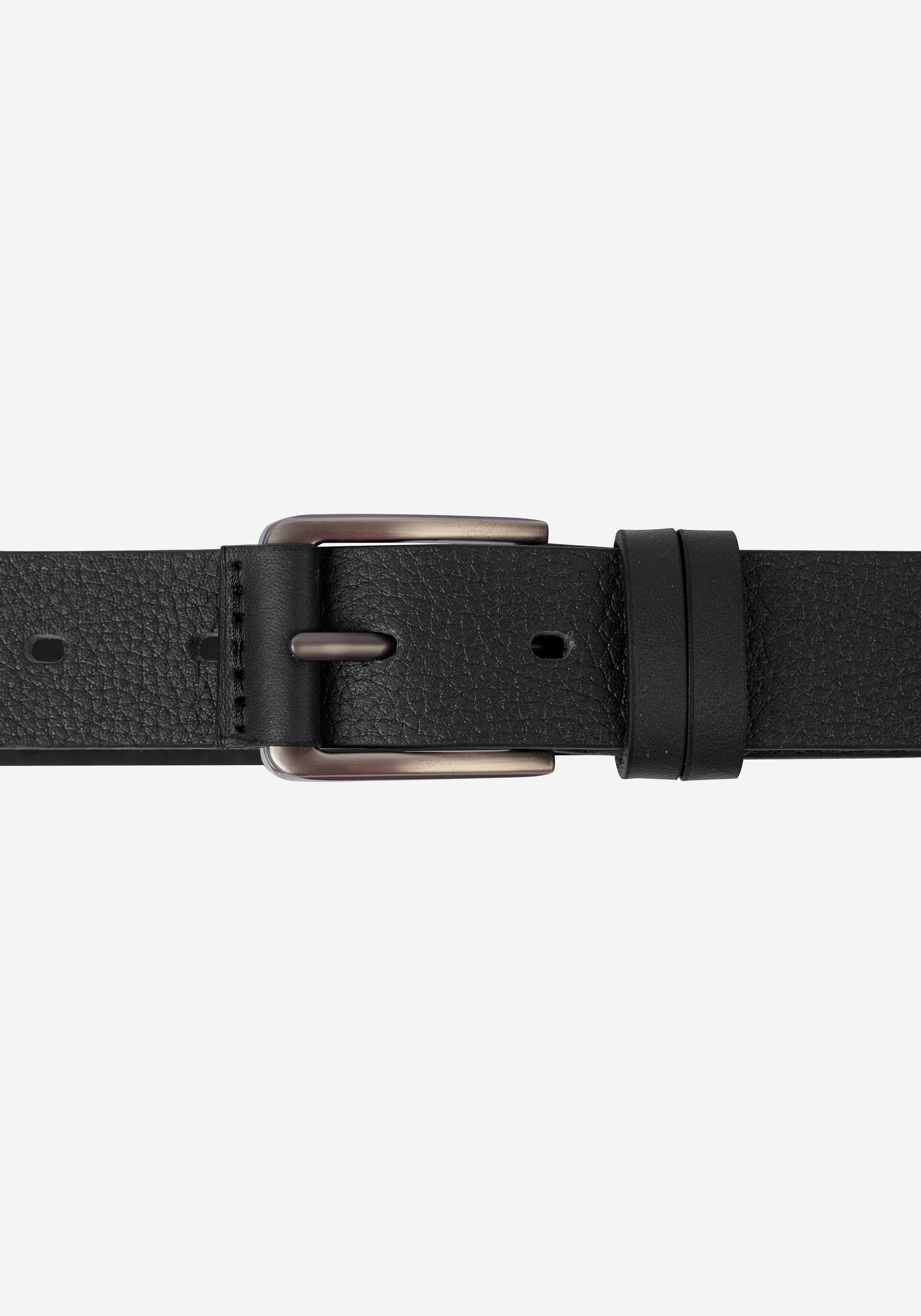 Midnight Black Leather Belt