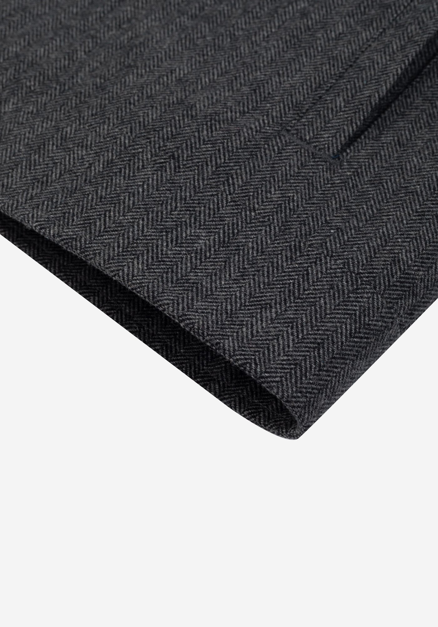 Anthracite Grey Wool-Blend Bomber Jacket