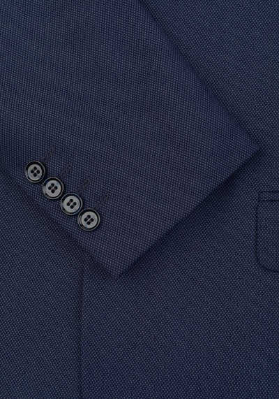 Atlantic Navy Dotted Poly Suit