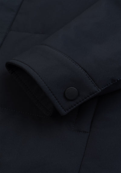Midnight Navy Block-Tech Puffer Jacket