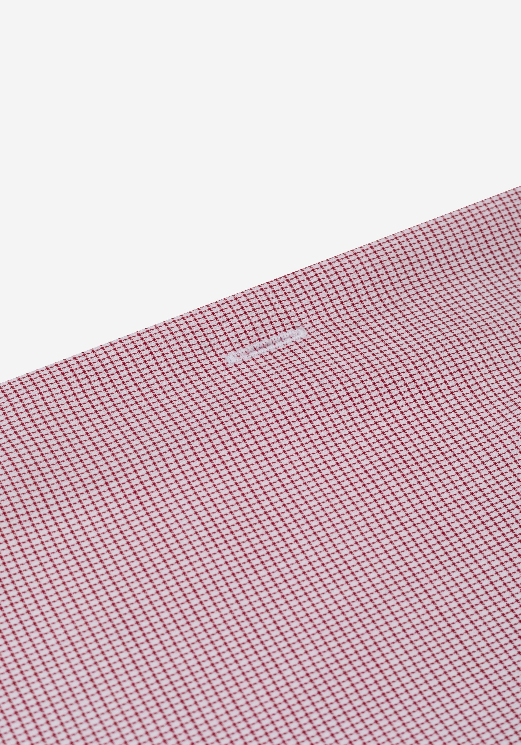 Eterna Red Checked Mini Houndstooth Shirt