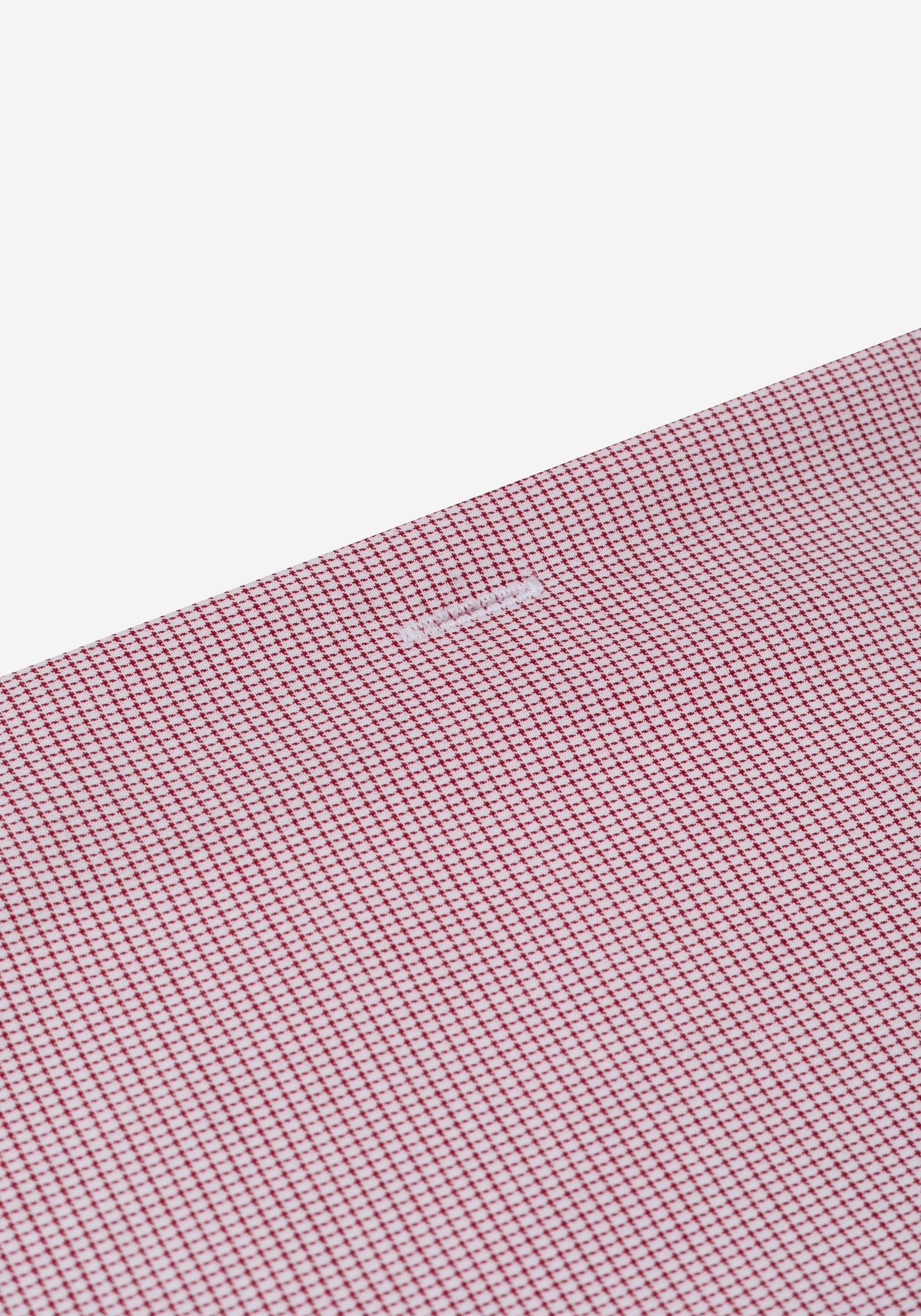 Eterna Red Checked Mini Houndstooth Shirt