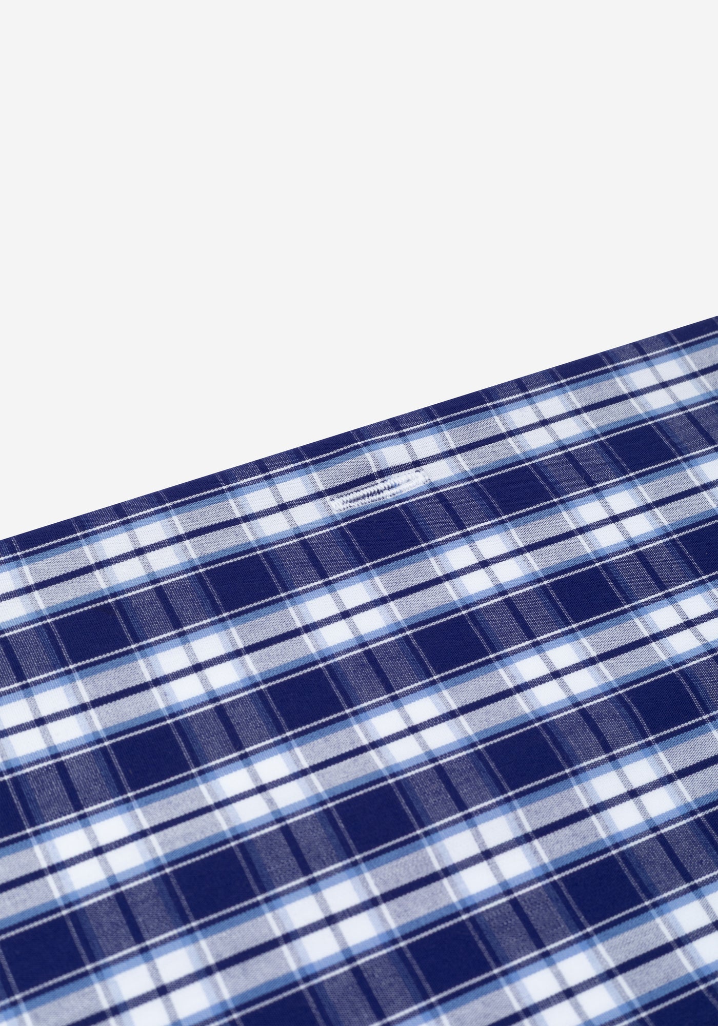 Midnight Navy Checked Poplin Shirt