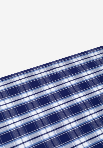 Midnight Navy Checked Poplin Shirt
