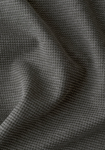 Muted Olive Waffle Polo Shirt