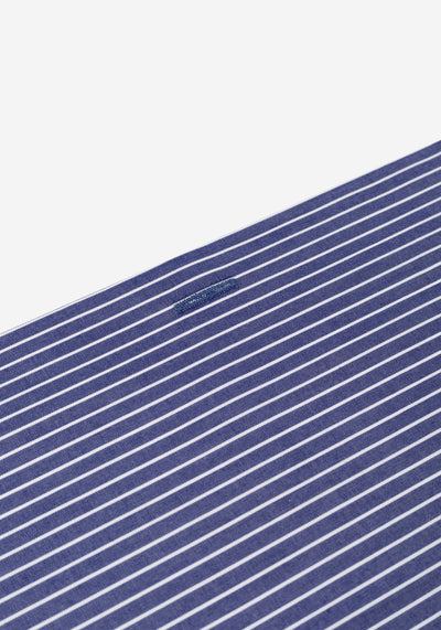 Midnight Navy Stripe Poplin Shirt