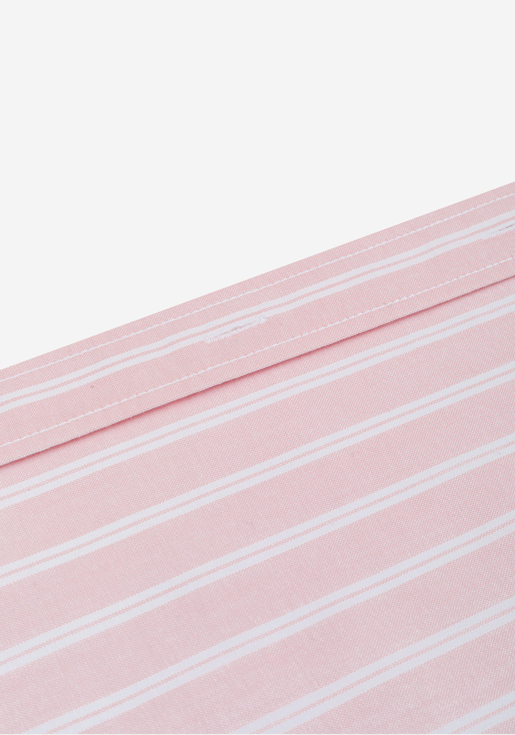 Blush Pink Stripe Heavy Oxford Shirt