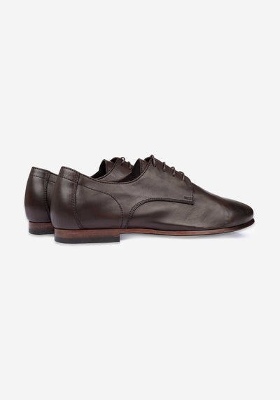 Mocha Brown Calf-Skin Leather Lace-up