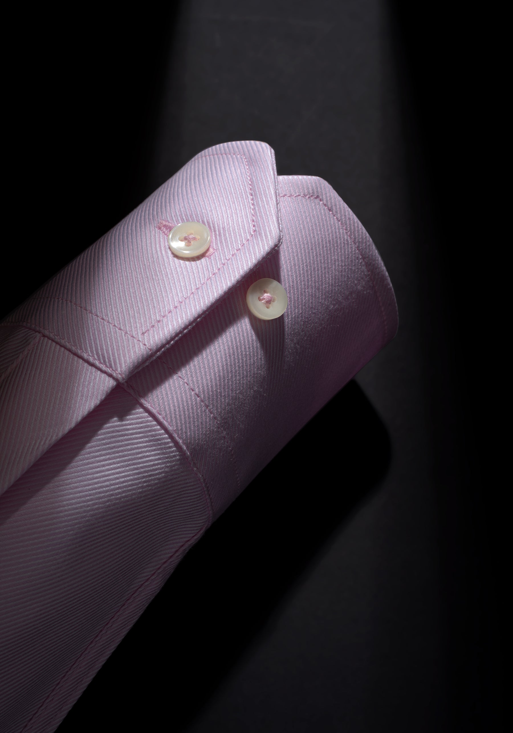 Giza 87 Cotton Blush Pink Stripe Signature Twill Shirt