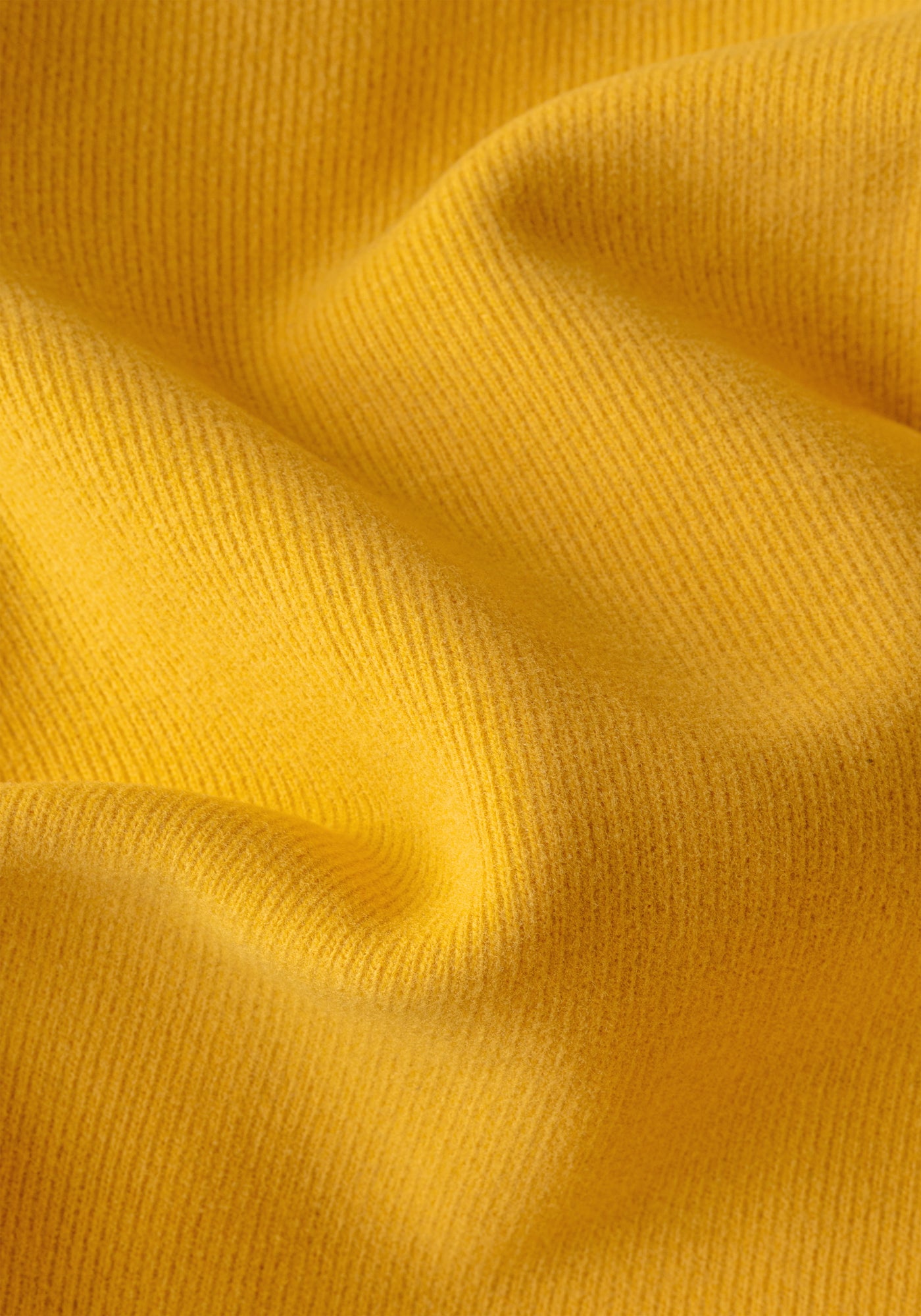Saffron Yellow Cotton Polo Shirt - Long Sleeve