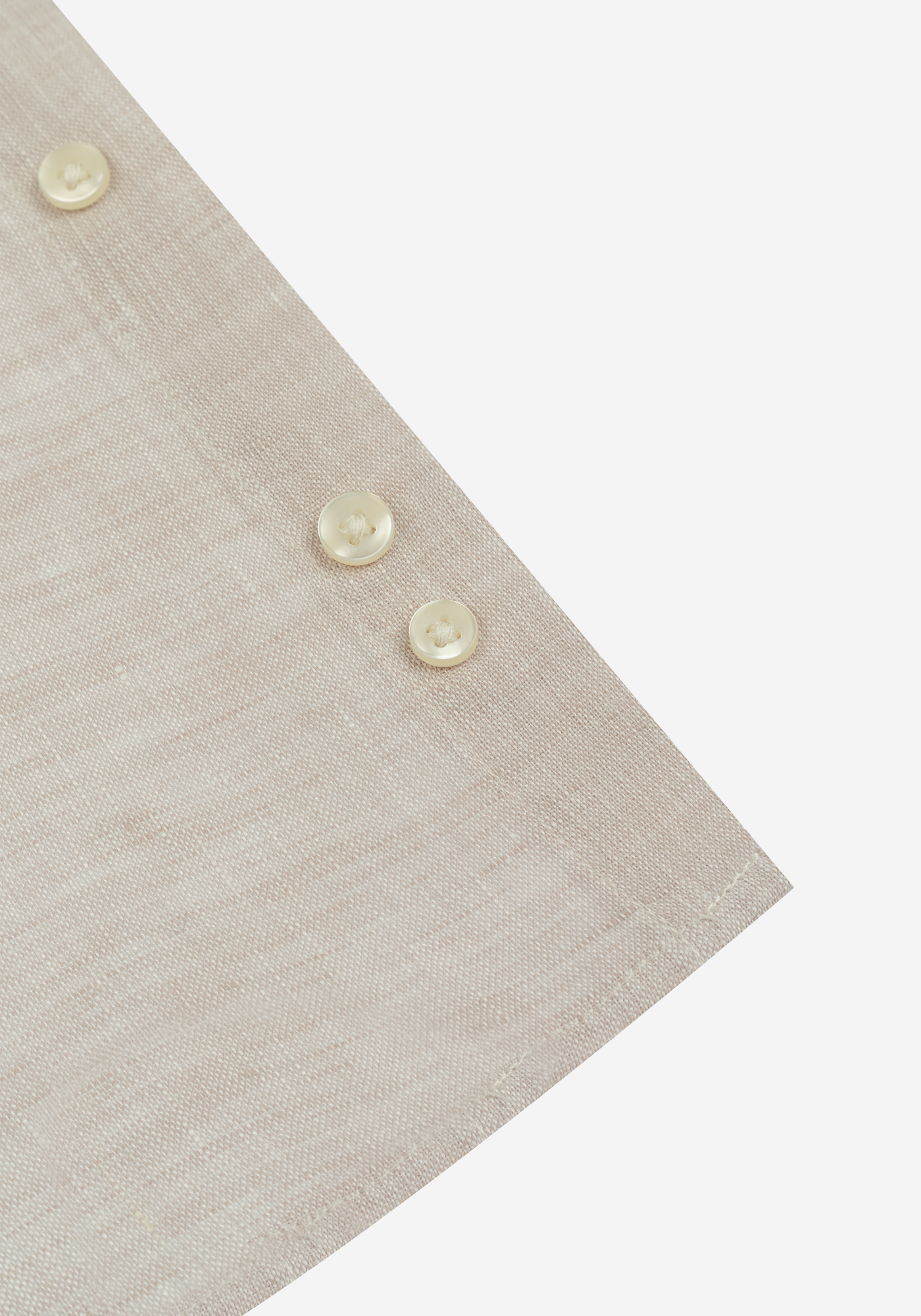Palm Beige Belgian Linen Shirt