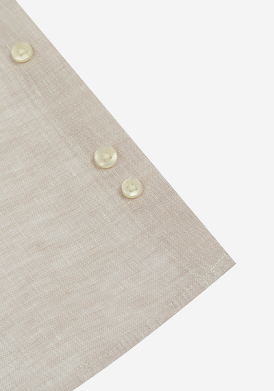 Palm Beige Belgian Linen Shirt
