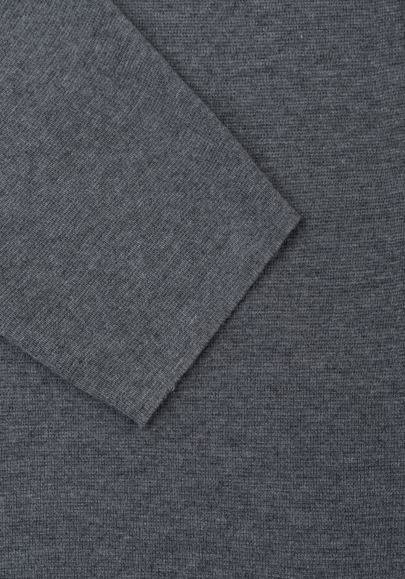 Eclipse Grey Merino Wool Blend Cardigan