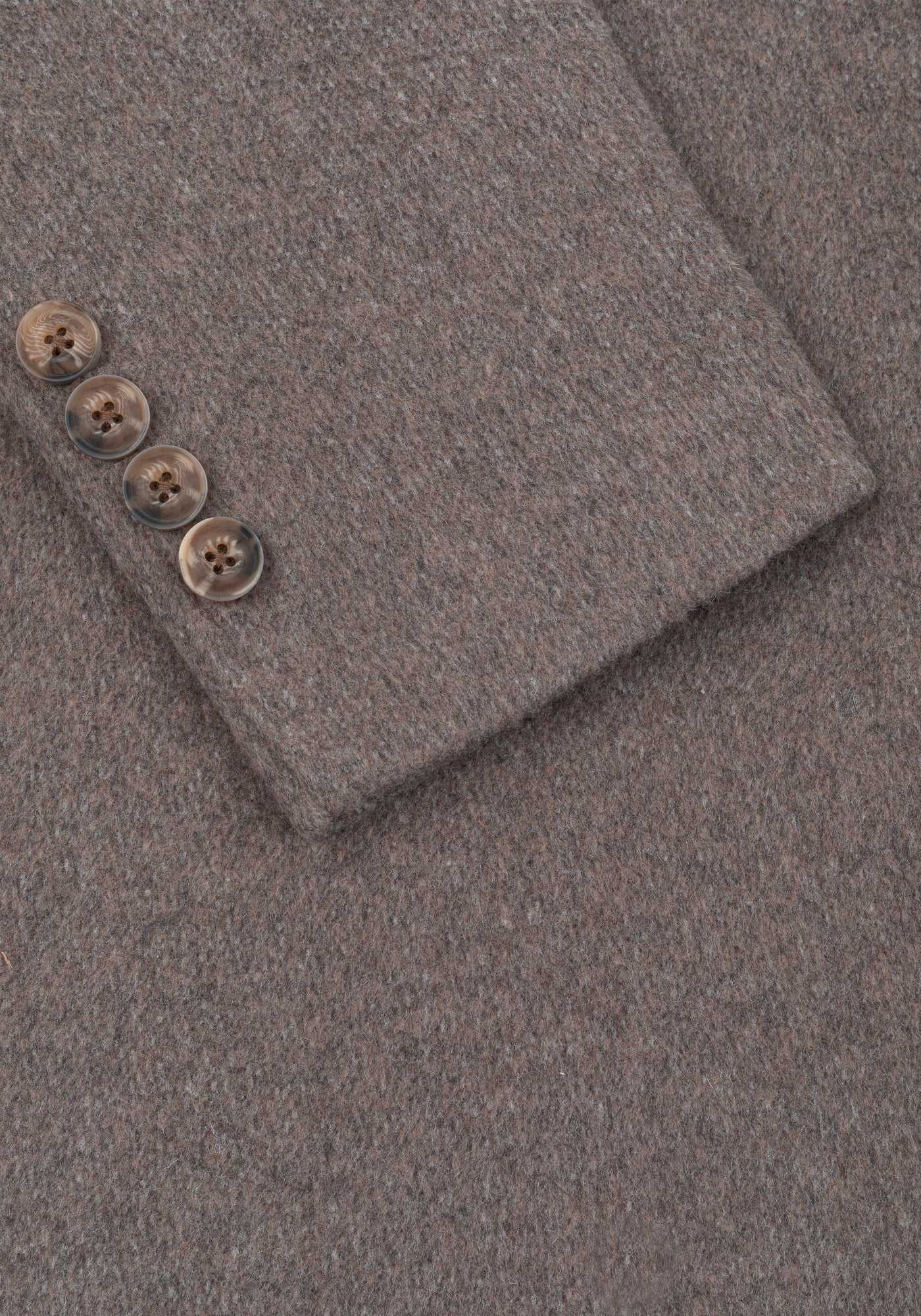 Savanna Beige Double-Breasted Poly Coat