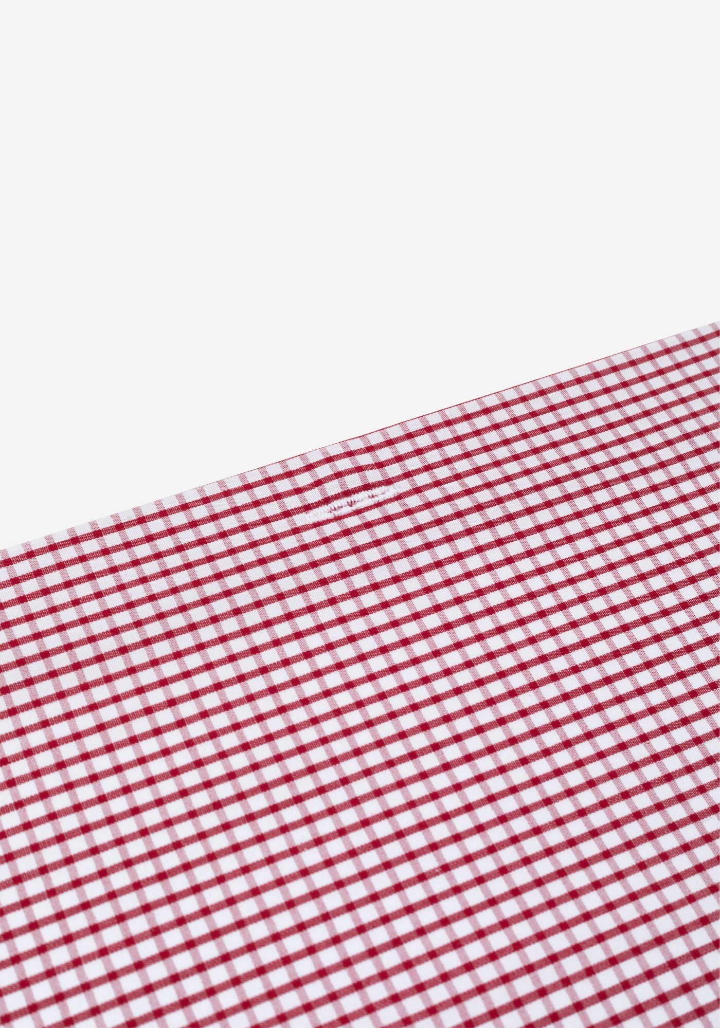 Garnet Red Checked Poplin Shirt