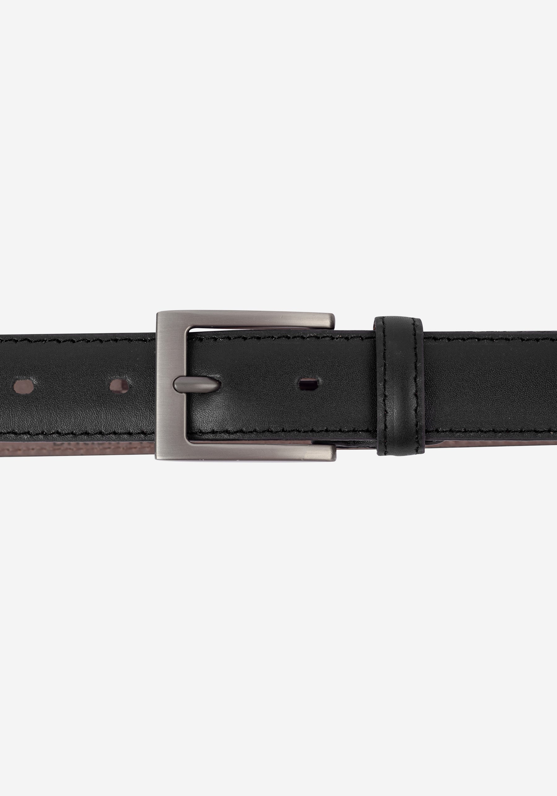 Crow Black Leather Belt