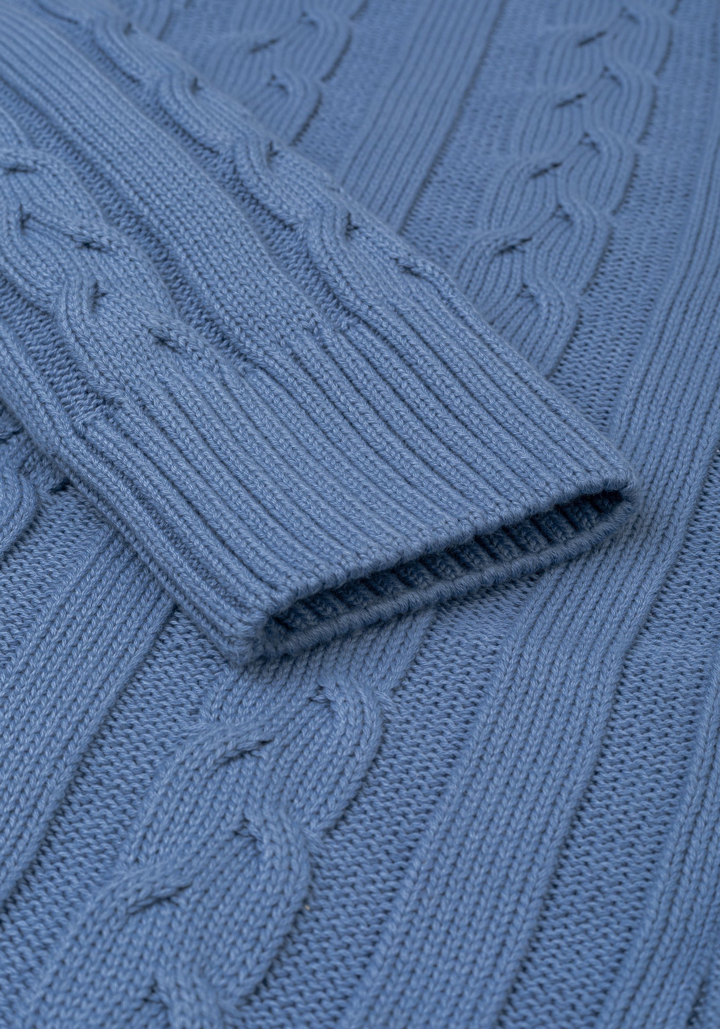 Cornflower Blue Heavy Knitted Cardigan