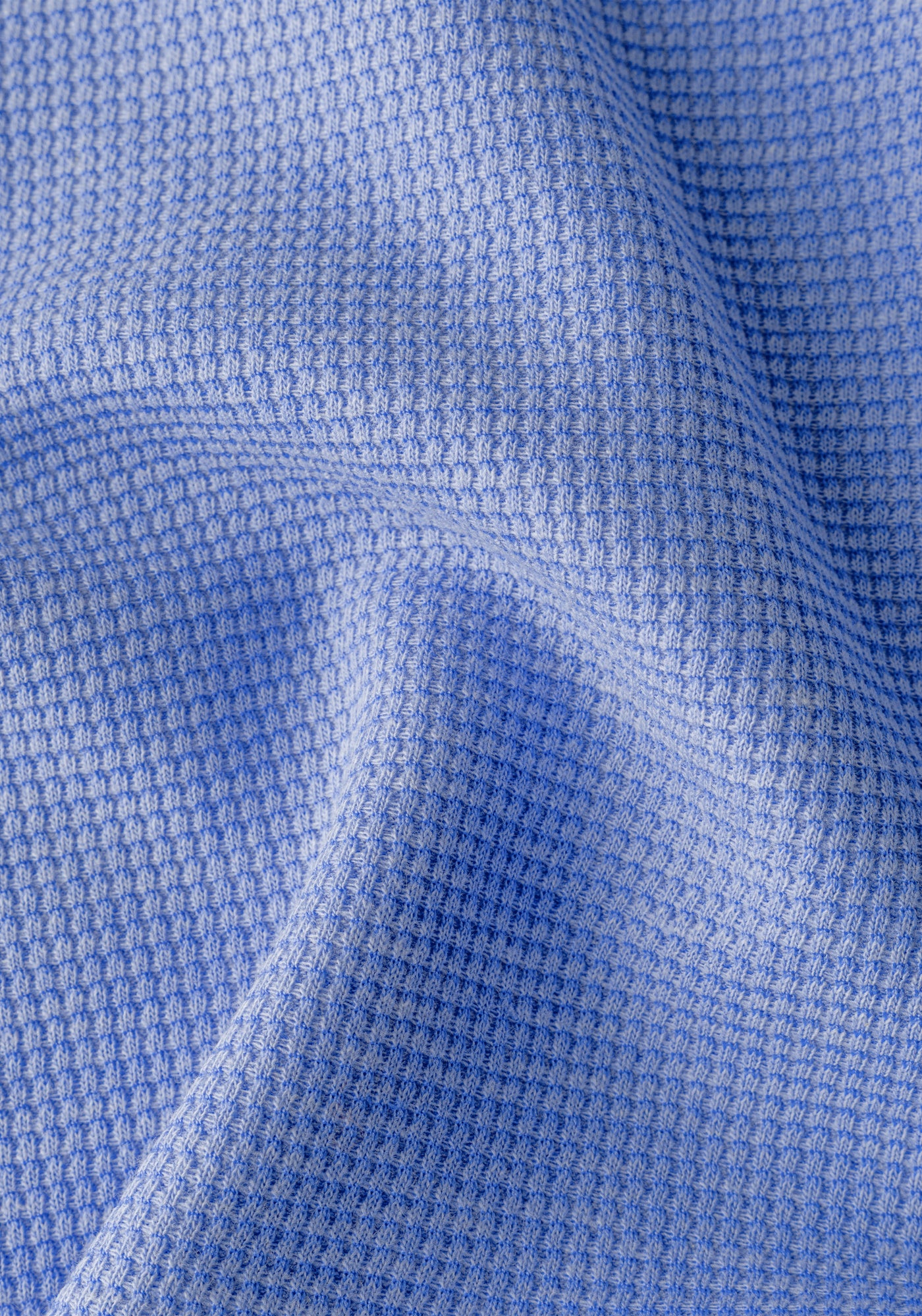 Bayside Blue Waffle Polo Shirt