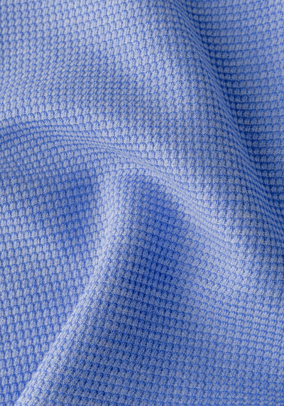 Bayside Blue Waffle Polo Shirt